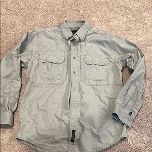 5.11 Tactical Light Gray Casual Button Down Shirt